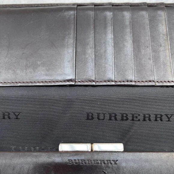 Burberry London Vintage Nova Check Beige bifold kiss lock weallet - Picture 10 of 12